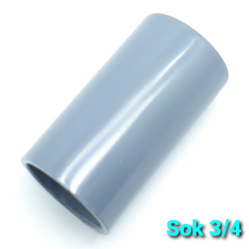 Sambungan Sok Pvc Sok Pvc 3/4" Soket Shok Sock Pipa Air PVC Paralon 3/4inch 3/4 Inch"