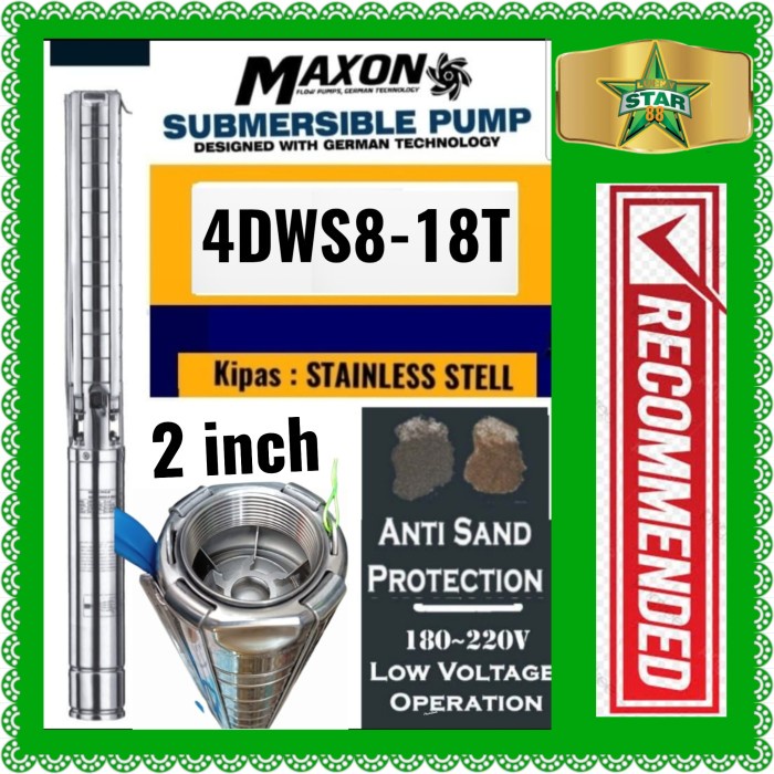 Promo Pompa Satelit Maxon 4Hp 3Phase 4Inch 8/18T Out 2Inch Submersible Terbatas