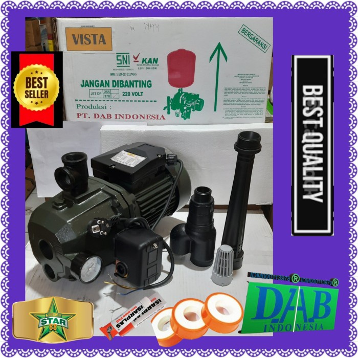 New Pompa Air Jet Pump 30 Meter 250 Watt Setara Dabinter Dp 260 Non Tabung Harga Spesial