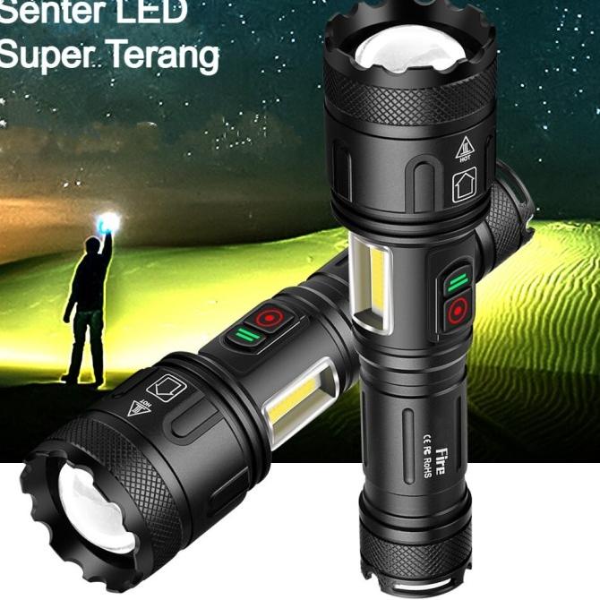 Senter SWAT LED / Senter LED XHP-160 / Senter Cas USB Portable 7 Mode