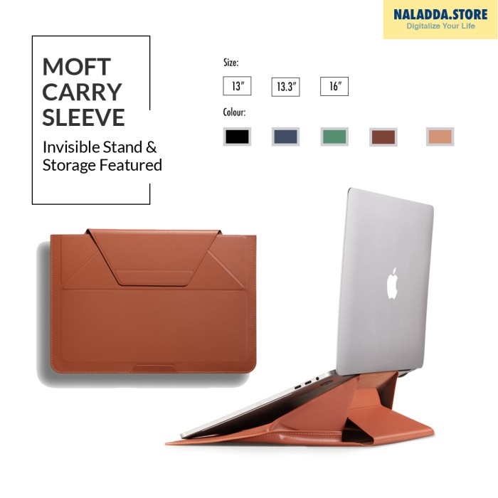 Terlaris Moft 2-In-1 Tas Laptop Sleeve &amp; Stand For Macbook &amp; Universal Laptop