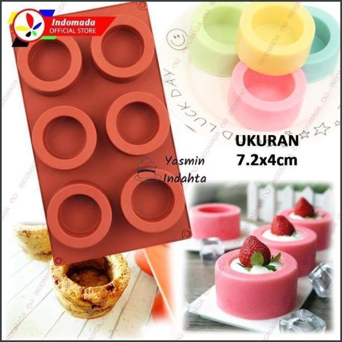 Indomada Loyang Cetakan Silikon Kue Kering Coklat Gelas Es Batu Puding