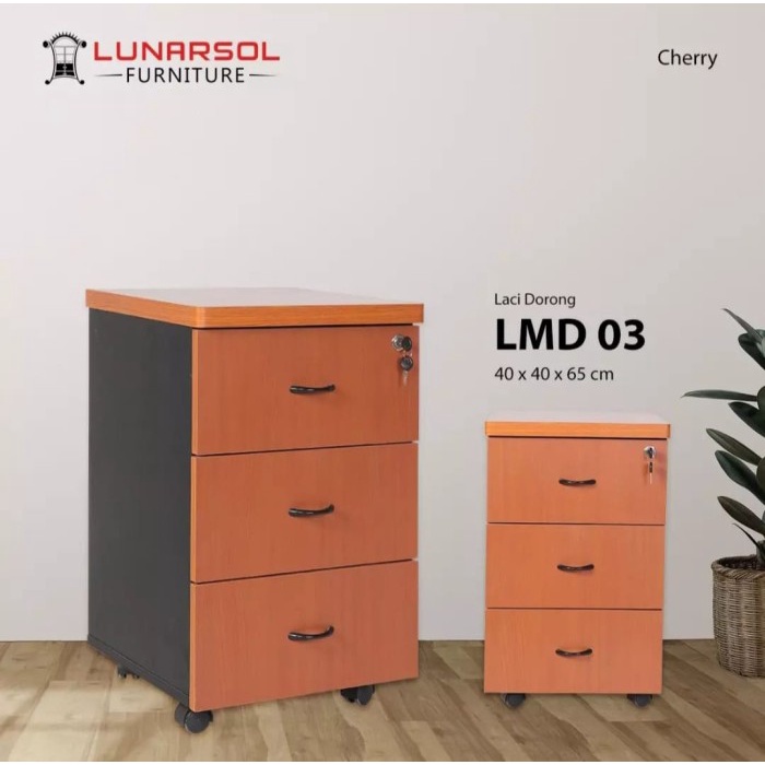 LACI KANTOR DORONG RAK ARSIP FILE BERKAS OFFICE LMD 03 LUNAR