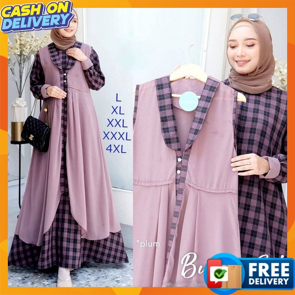 Bju Perempuan Gamis Wanita Lebaran Bju Idul Fitri Termurah Ghamis Ramadhan Bsju Gamis Kekinian Murah