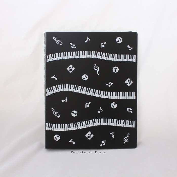 

Promo Buku Partitur Map Kertas File Black Pianist Clear Holder Kado Piano