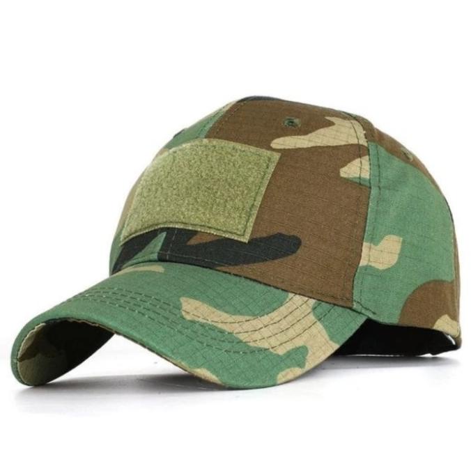 Kualitas terbaik] topi tactical velcro loreng USA / import