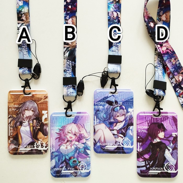 

HONKAI STAR RAIL ID CARD HOLDER LANYARD 2 NAME TAG GANTUNGAN KALUNG