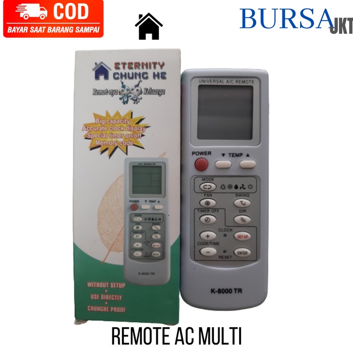 REMOTE AC MULTI CHINA MIRIP JOKER K8000TR
