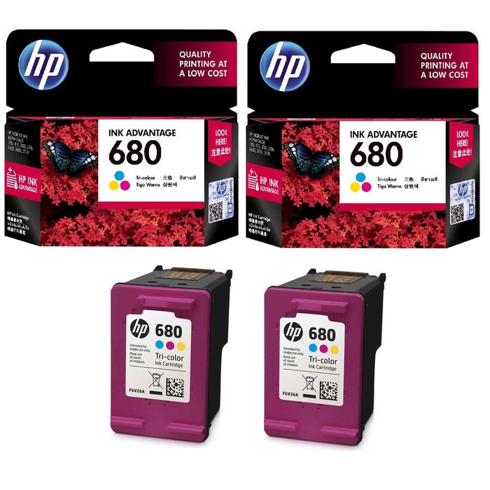 Tinta Hp 680 Color Warna Ink Cartridge Printer Hp 2135, 3635