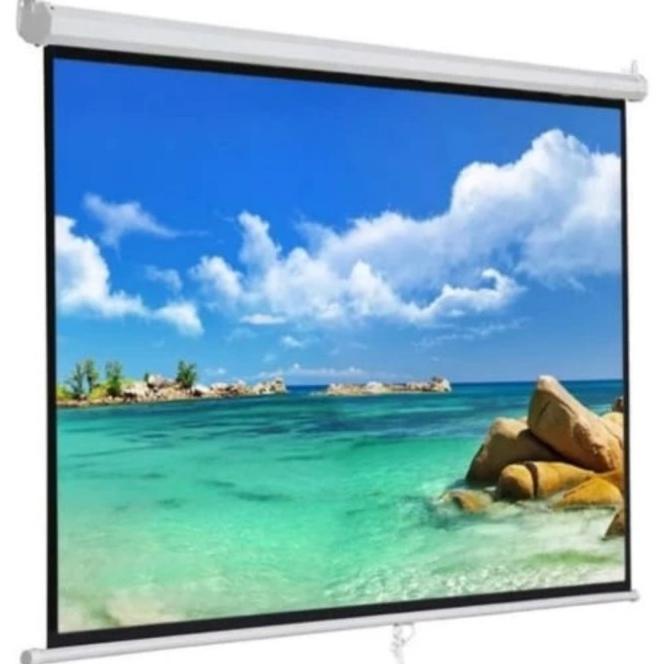 Layar Proyektor Manual 70 Inch