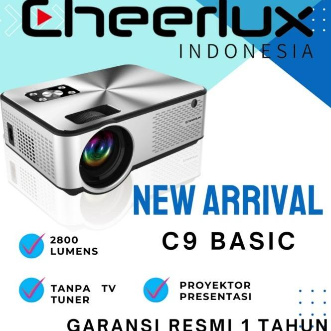Proyektor Presentasi Cheerlux C9 Basic 2800 Lumens - Tanpa Tv Tuner