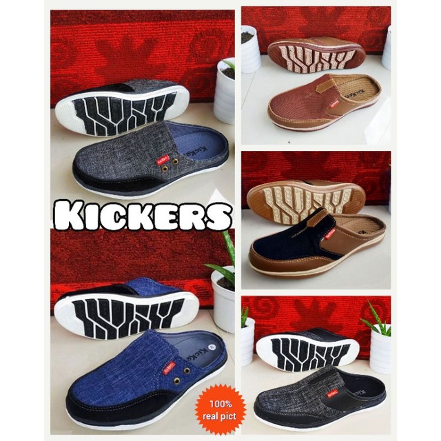 Kickers / Sepatu Slop / Kickers Pria / Sepatu Pria / Slop Kickers Keren / Sepatu Sendal Cowok