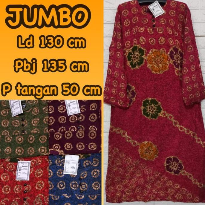 FX358 Daster lengan panjang Sammy Jumbo halus dan tebal FREE ONGKIR