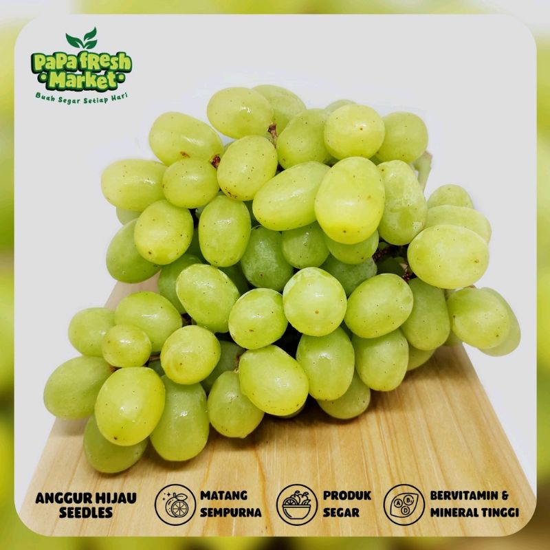 

ANGGUR AUTUM SHINEE MUSCAT MANIS PREMIUM PER PACK 500 GR