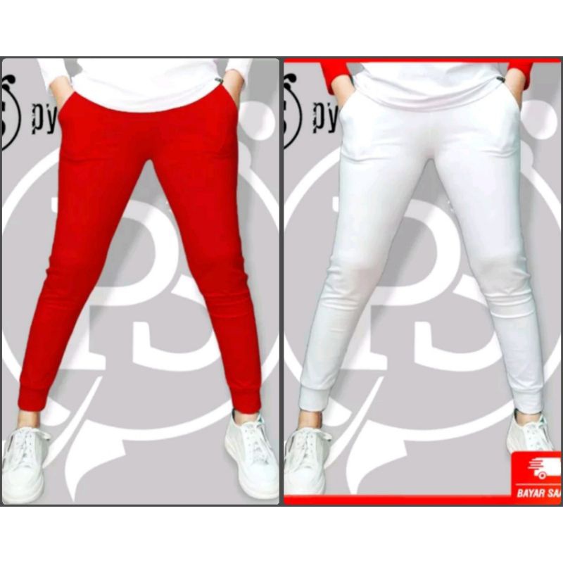 [EXCLUSIVE] BEST QUALITY Joger Merah Putih hitam Terbaru