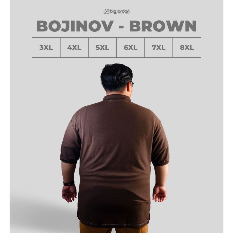 [EXCLUSIVE] BEST QUALITY BOJINOV Polo Jumbo Terbaru xxxl xxxxl Kaos Kerah Big Size Original Big