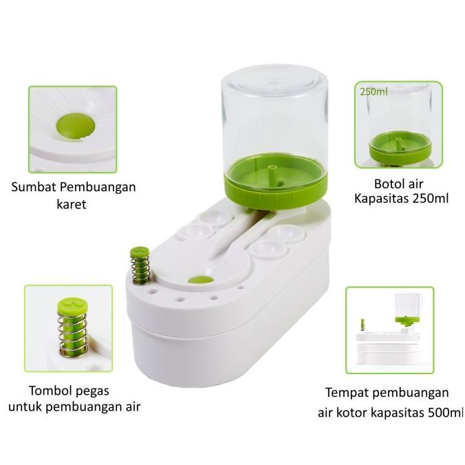 

COD [LOGU]Pembersih kuas lukis, Dispenser pembersih kuas, Brush Rinser Dispenser Berkualitas