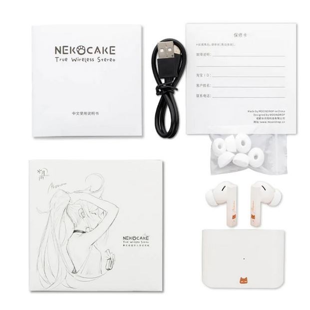 Moondrop Nekocake Kuroneko True Wireless Anc Earphone Tws