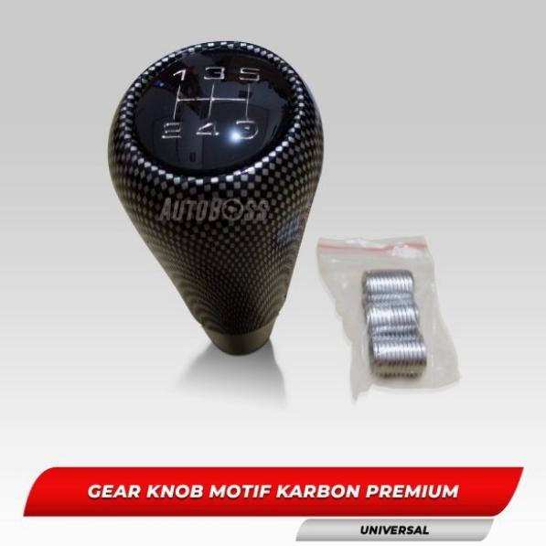 Baru gear shift knob motif Carbon mobil Suzuki Ignis Kualitas Baik