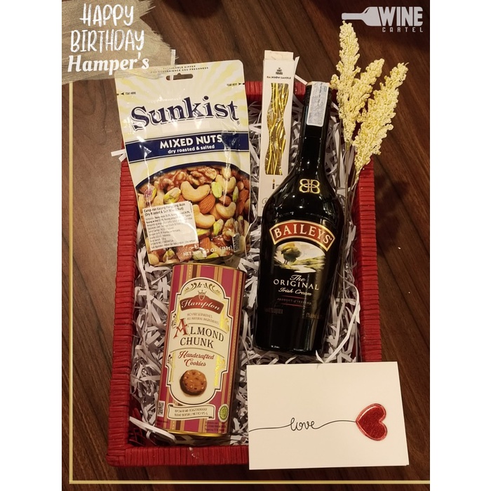 RJ363 Hampers Ulang Tahun BIRTHDAY Gift SET Baileys The Original Irish Cream BIG SALE