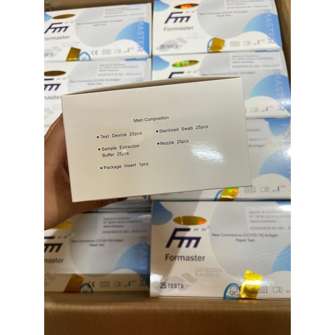 FORMASTER FM Antigen Kemenkes Resmi 25 Test Ready