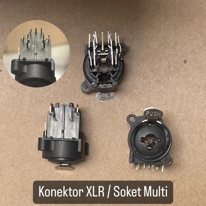 %%%%] Soket multi combo XLR jek akai dan canon female
