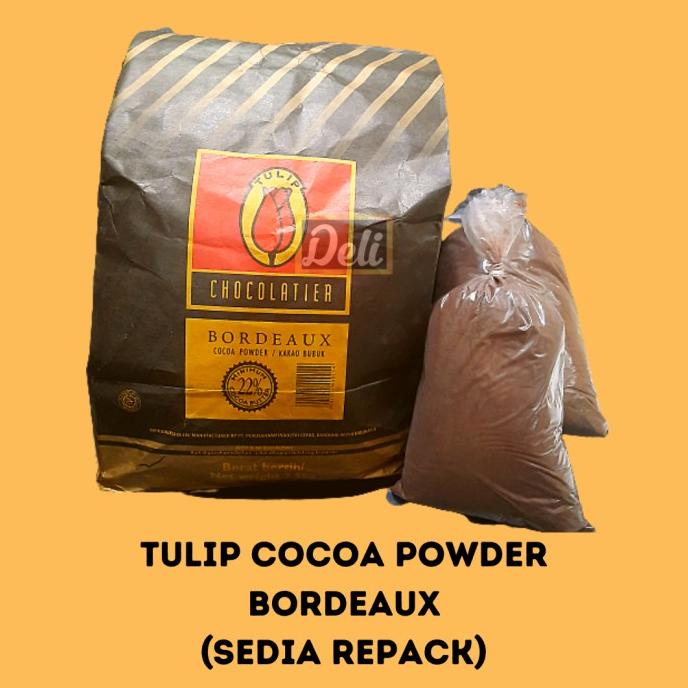 

best produk] Coklat Bubuk Bordeaux Tulip 100gr/Bordeaux Cocoa Powder 100gr Tulip