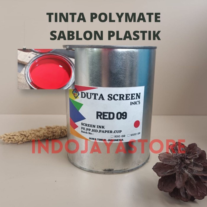 

Sarila Tinta Sablon Polymate Bukan Toyo Red 09 Merah Duta Screen 1Kg