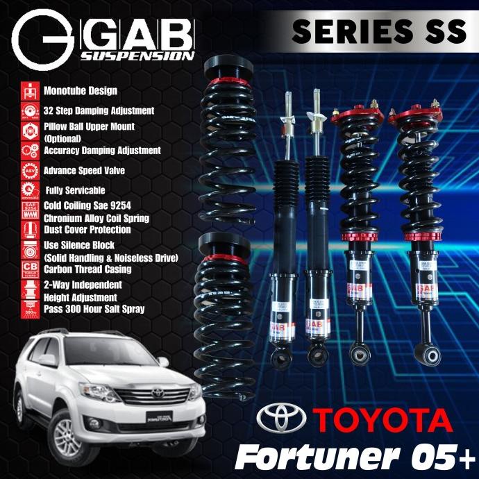 Suspensi Shockbecker Per Coilover GAB SS Series Fortuner VNT VRZ TRD 1