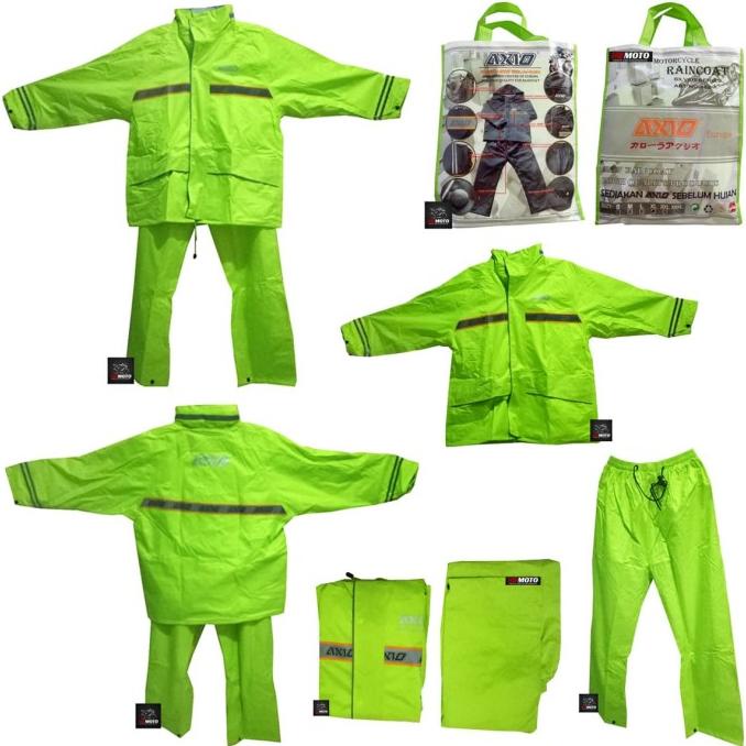 Jas Hujan-Raincoat AXIO EUROPE Type 882-A Silver Series/ Hijau Stabilo