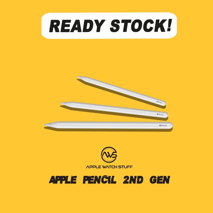 NEW APPLE PENCIL 2ND GEN FOR IPAD PRO 11 & 12.9 INCH 3RD GENERATION 2018 ORIGINAL TERBARU