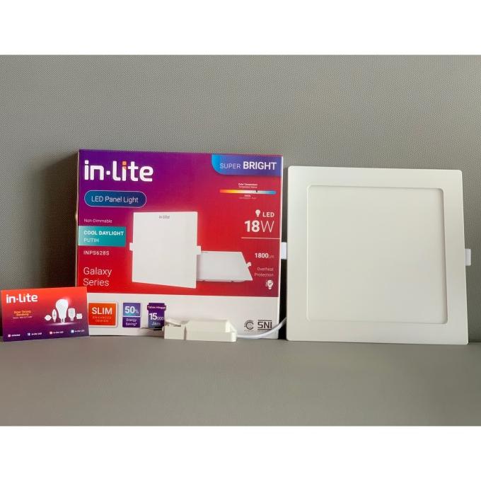 ,,,,,,,] LAMPU PANEL LIGHT LED INLITE INBOW KOTAK 18W 18 WATT - INPS628S