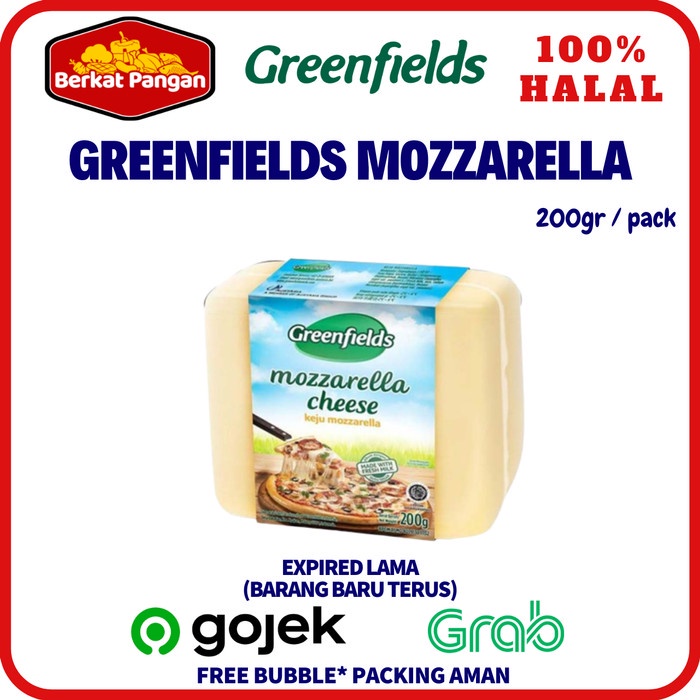 

Greenfields Mozarella Cheese Keju Greenfield 200 Gr