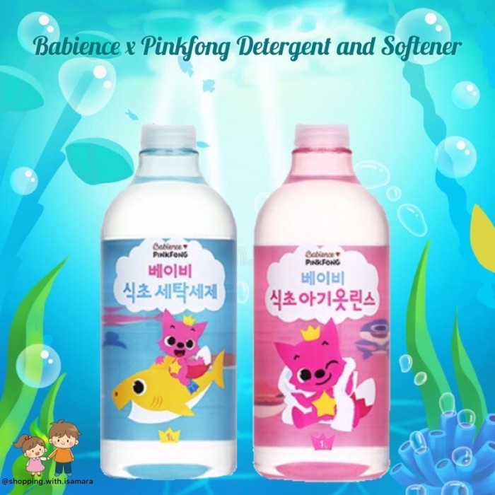 Terbaru Babience X Pinkfong Baby Shark Detergent & Softener Promo Terlaris