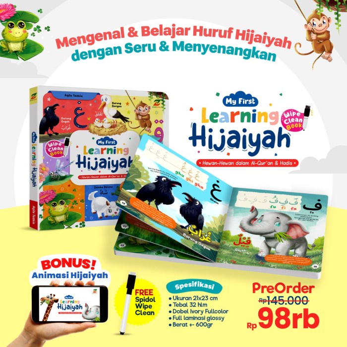 

[SALE MURAH] MY FIRST LEARNING HIJAIYAH HEWAN-HEWAN DALAM AL-QUR'AN DAN HADIS ZIYAD NEW