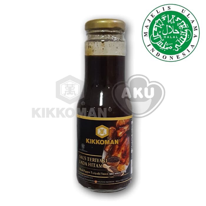 

monggo] KIKKOMAN SAUS TERIYAKI LADA HITAM 300g