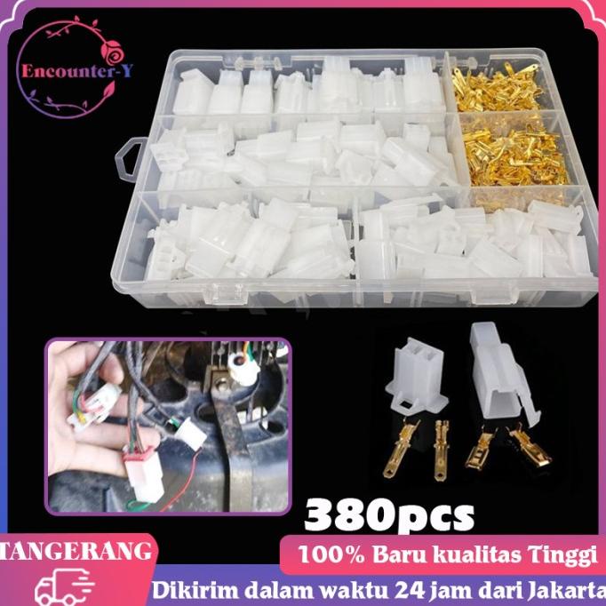 Skun Kabel Motor Mobil 380pcs Kabel Otomotif Konektor Kuningan