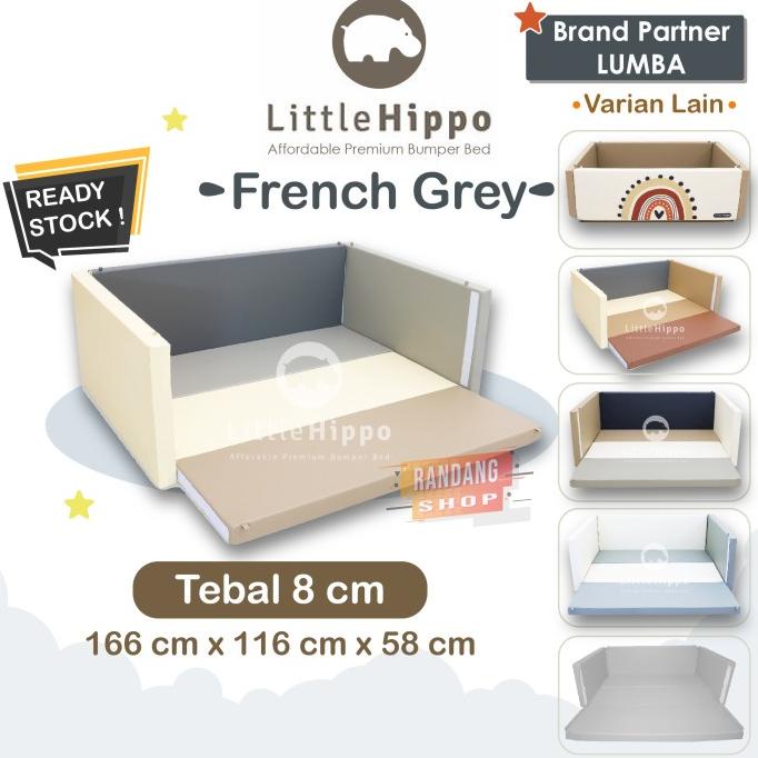 Little Hippo Bumper Bed Partner Lumba Playmat / Bumpermat Tebal 7.5 Cm