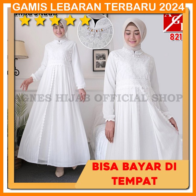 Longdres Muslimah Kondangan Games Ibu Ibu Lebaran Ied Pkaian Cewek Gamis Wanita Kekinian Dewasa Terb