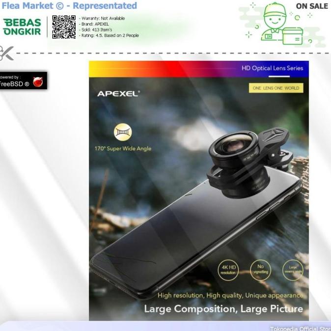 APEXEL Lensa Kamera Smartphone Universal Clip 170 Wide Angle Lens