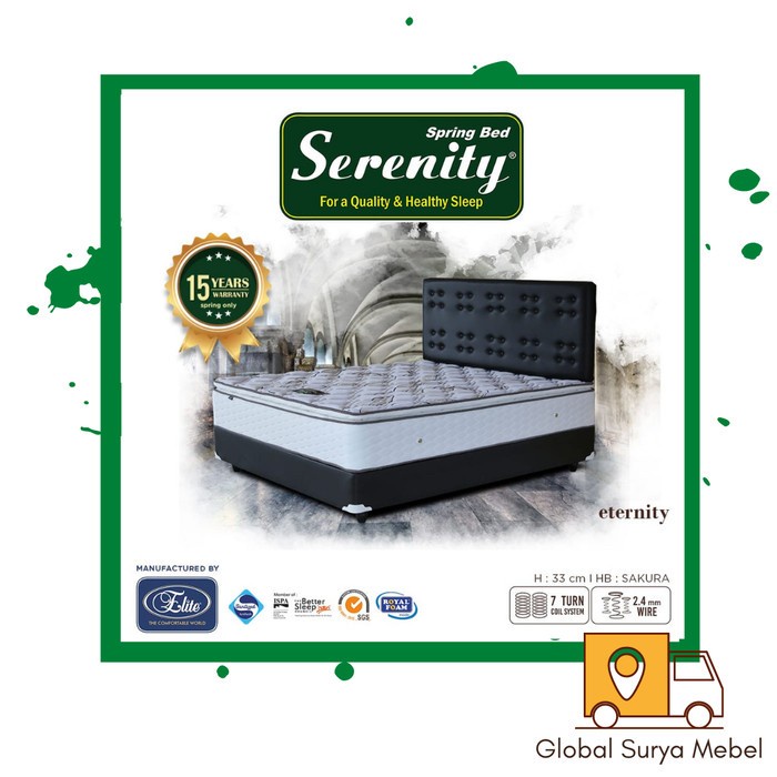 ] Kasur Elite Serenity Spring Bed Tipe Eternity