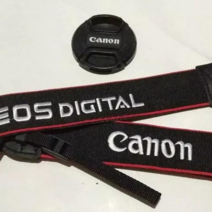 tutup lensa tali kamera canon eos 700D