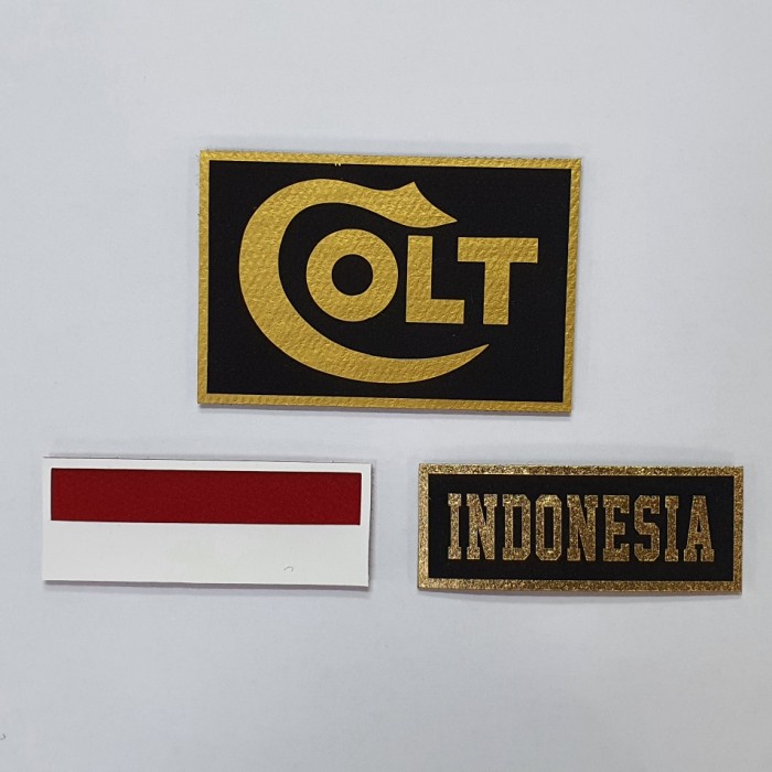 

'+'+'+'+] Emblem Velcro COLT Topi Tactical 1SET 3PCS - Tempelan Velcro