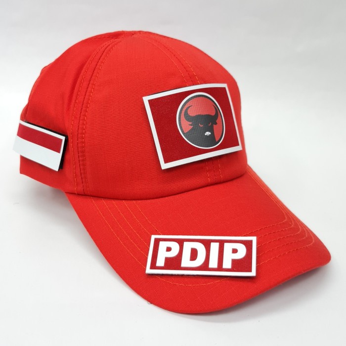 ;&;&;&;&] Topi Tactical Logo Partai Politik PDIP & PSI