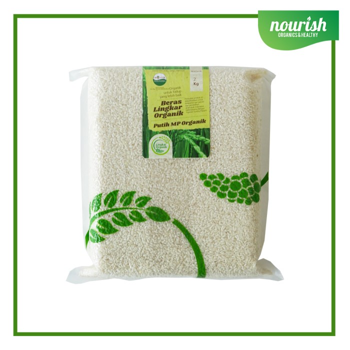 

Lingkar Organik, Menthik Putih Organik Organic White Rice 2 Kg