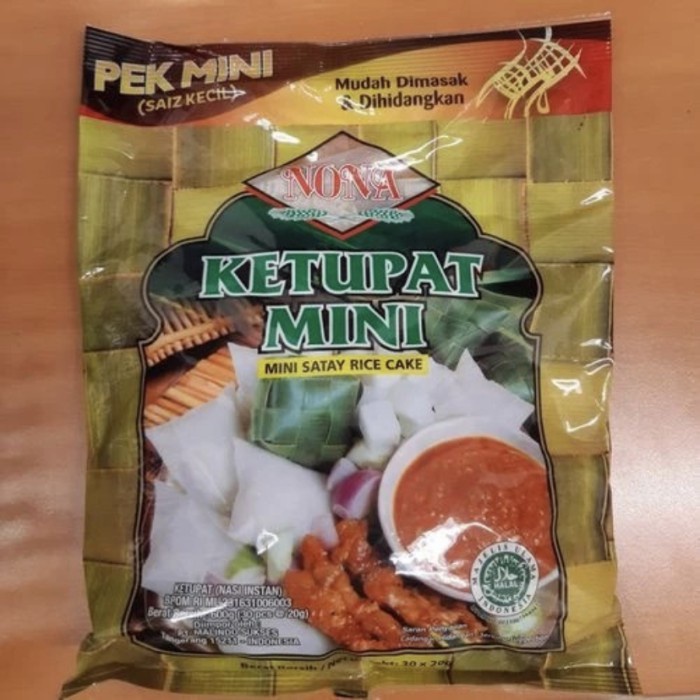 

Nona Ketupat Mini 600Gr Isi 30Pcs Nasi Sate