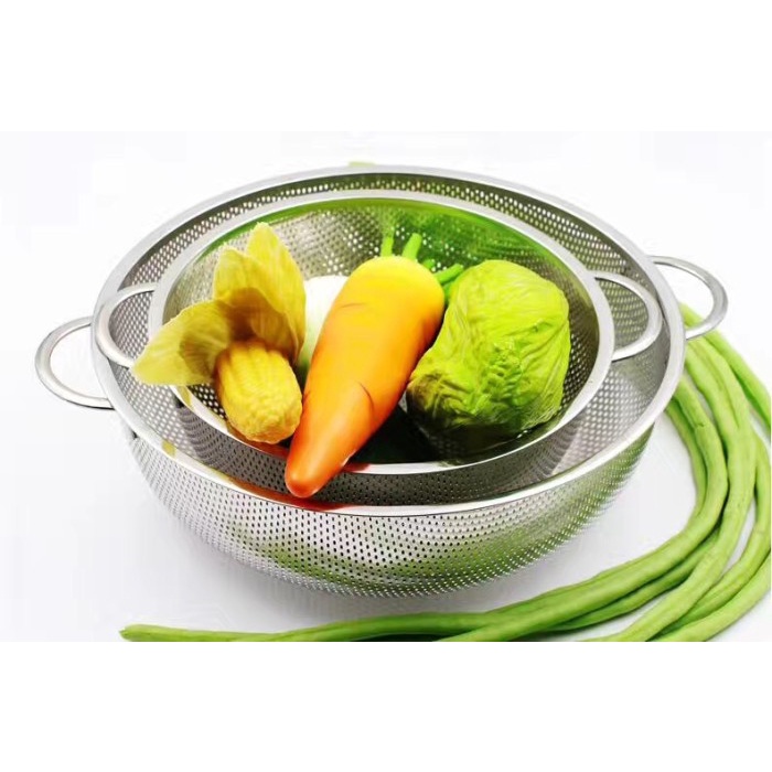 

Colander Keranjang Sayur Baskom Cuci Cuci Buah Stainless Steel