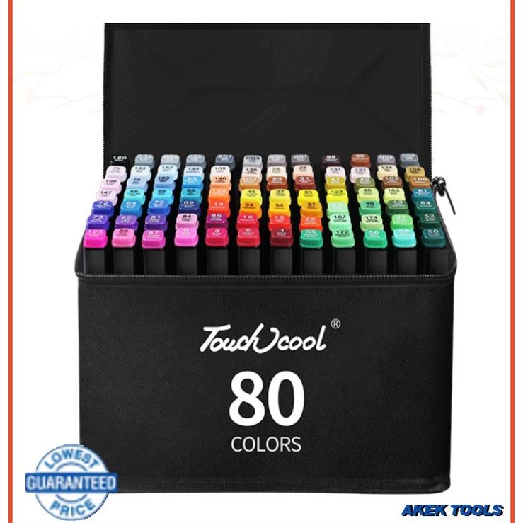 

Sale Ready+Bisa dikirim hari iniTouch 60/80 Color Sketch Pen Universal Double-ended Marker Set Animated Marker Sketch Pen COD