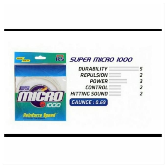 Senar Raket Badminton Rs Super Micro 1000 Original Limited Edition