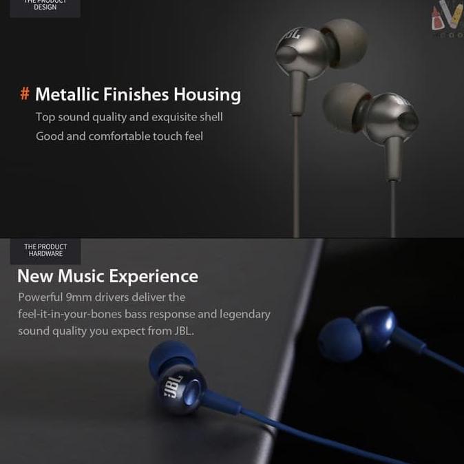 JBL C200SI ORIGINAL HEADSET EARPHONE STEREO IN EAR HANDSFREE PURE BASS